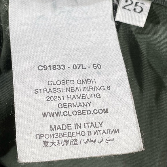 Closed Denim Baker Jeans Green 25 - Picture 4 of 5